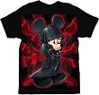 Kingdom Hearts Disney Mickey Mouse Slick Black Adult T-shirt Tee