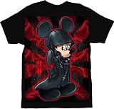 Kingdom Hearts Disney Mickey Mouse Slick Black Adult T-shirt Tee