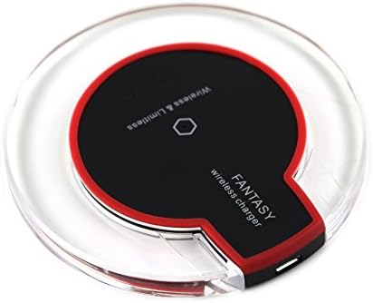 Golzer Qi Wireless Wireless Charging Charger Pad (Red-Black)