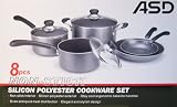 8Pcs Non-Stick Silicon Polyester Cookware Set