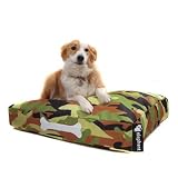 Luxury Designer Dog Bed Camoflage Green Small