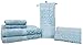 Veratex Regency Damask Towel 6-Piece Set, Aquamarine