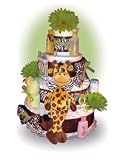 4 Tier Safari Diaper Cake