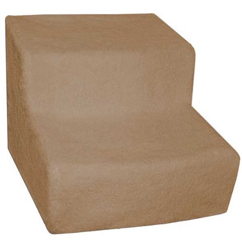 Pet Gear Soft Step II Pet Stairs, 2-step/for cats and dogs up to 150-pounds, Cocoa