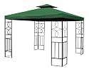 Gartenpavillon mit gr&uuml;nem Dach
