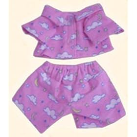 8008 - Pink Cloud Flannel Pj's fit Webkinz, Shining Stars and 8