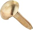 Creative Impressions Mini Metal Paper Fasteners 100/Package, Gold Round