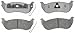 ACDelco 14D981C Advantage Ceramic Rear Disc Brake Pad Set