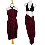 Ladies' Celtic Circles Sarong by 1 World Sarongs in Merlot