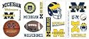 RoomMates RMK1053SCS University of Michigan Peel & Stick Appliques