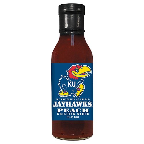 Kansas Jayhawks NCAA Peach Grilling Sauce - 12oz by Hot Sauce Harry