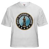 Army National Guard White T-Shirt: Military