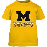 Michigan Wolverines Gold Infant Biggest Lil' Fan T-shirt