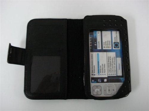 41%2B1gNP7bVL. SL500  Black Prima Premium Leather Book Style for Nokia N800