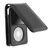 Synthetic Leather Case Compatible With iPod® Video 30 GB  and iPod Classic 80GB / 120GB  with Belt Clip and Strap, Midnight Black