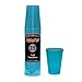 Party Essentials Hard Plastic 10-Ounce Party Cups and Tall Tumblers, Neon Blue, 25-Count