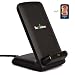 NeWisdom 3 Coil High Efficiency Qi Desk Wireless Charger Charging Stand Dock for Lumia 950 950 XL/iphone 6 plus/iphone 6/Samsung Galaxy S6 / S6 Edge+/Note 5/LG G4 [Power Adaptor not included](Black) RS.5589.00