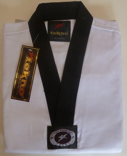 Tekno Youth Sz. 000 Martial Arts Uniform White W/black Trim - 2 Pc.