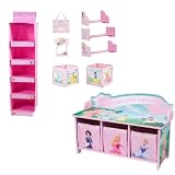 Disney Princess Room Accessories Decor with Storage Bench and Closet Organizer by Delta
