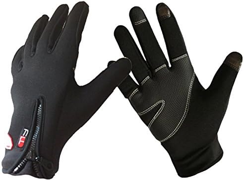 Men's Winter Outdoor Cycling Glove Touchscreen Gloves for Smart Phone (L)