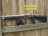 New Chrome Colored P799 M3 Style Airsoft Shotgun Shoots Around 240 FPS Full Scale 1/1 + P618 Pistol