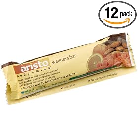 Aristo Health Goji Berry & Orange Wellness Bar, 1.3-Ounce Bars (Pack of 12)