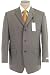 Search Our Specialty Mall : Calvin Klein Mens Single Breasted 3 Button Solid Taupe Wool Suit - Size 42L