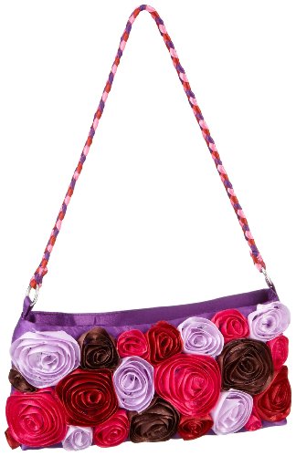 Contempo Tasche 1502-52, Damen Umh&auml;ngetasche, rot, (bunt), 28x13x4,5