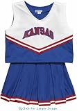 Size 6 Kansas Jayhawks Children's Cheerleader Outfit/Uniform - NCAA College