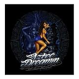 Professionally Framed Aztec Dream Girl (Aztec Dreamin) Art Poster Print - 16x20 with RichAndFramous Black Wood Frame