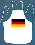 Germany German Flag BBQ Barbeque Apron with 2 Pockets Equatorial Guinea