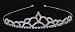 Quinceanera Tiara - Silver Toned - 1 and 1/4in.
