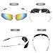 Ponosoon Sports Sunglasses Polarized with 5 Set Interchangeable Lenses for Cycling 0817