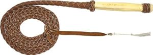 Leather Bull Whip Swivel handle,6 Foot, Assorted color