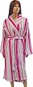 Damen Wellness Mikrofaser Morgenmantel,S,satin pink