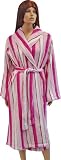 Damen Wellness Mikrofaser Morgenmantel,satin pink