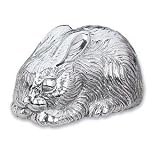 BUNNY MUSIC BOX - SILVER PLATED BUNNY MUSIC BOX