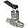 Ham-Let H1200 Series  Stainless Steel 316 Toggle Valve, Inline, 1/8" Let-Lok Fitting