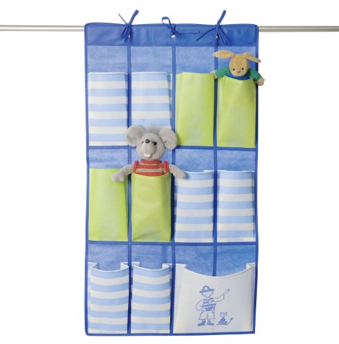 WENKO 4386020100 H&auml;ngeorganizer Pirate - 11 F&auml;cher, Vlies, 50 x 90 cm