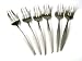 6  pastry  / cake forks Matchpoint design stainless steel