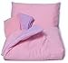 Baby Doll Bedding Reversible Toddler Bedding Set, Pink/Laven