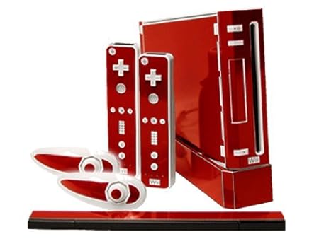 Nintendo Wii Skin - NEW - ROCKIN RED system skins faceplate decal mod