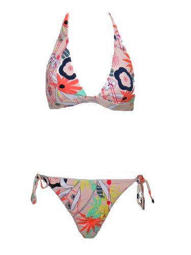 Calvin Klein 2 Pc Pink Powder String Tie Bikini