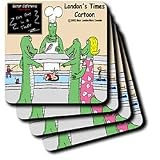 Londons Times Funny Food Coffee other Digestibles - Alligator Buffets - Coasters