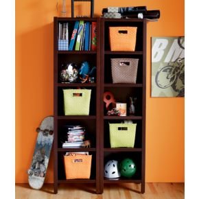Kids Bookcases: Kids Espresso 5 - Cube Bookcase Kids Bookcases: Kids Espresso 5 - Cube Bookcase