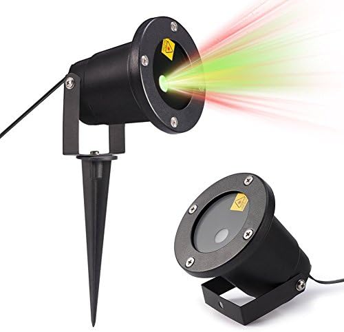 Lvshan Laser Christmas Light Show LED Projector with Remote Control, IP65 Waterproof for Seasonal Decorative, Valentine, Wedding, Party, Easy to Use, with Power Cord Lengthen 16.5 Feet