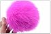 Dikoaina High Quality Large Faux Fur Pom Pom Keychain Bag Charm Fluffy Fox Fur Ball