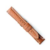 松重オリジナルYC004C 20mm バッファロー 白ステッチ 茶色