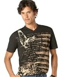 DKNY Jeans - DKNY Jeans Greek Wall V-Neck T-Shirt