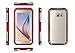 Galaxy S6 Case ,Waterproof Case Dustproof Shockproof Snowproof Gel Touch Screen Ipx8 Swimming Diving Cover For Samsung GALAXY S6 2015 (red)